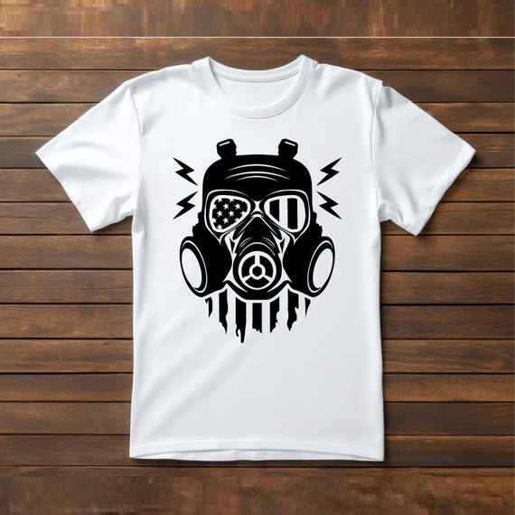 Gas Mask US Flag Svg, Airsoft Svg, Paintball Svg, Svg, Png, Cricut