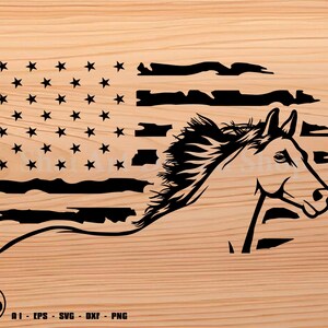 horse svg, horse US Flag half body svg, cowgirl svg, svg, png, cricut, dxf, clipart, for Commercial and Personal use