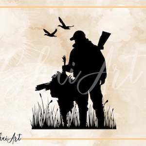 Turkey and Duck Hunter svg file, chasse svg, dinde svg, canard svg, svg, png, cricut, dxf, clipart, pour usage commercial et personnel