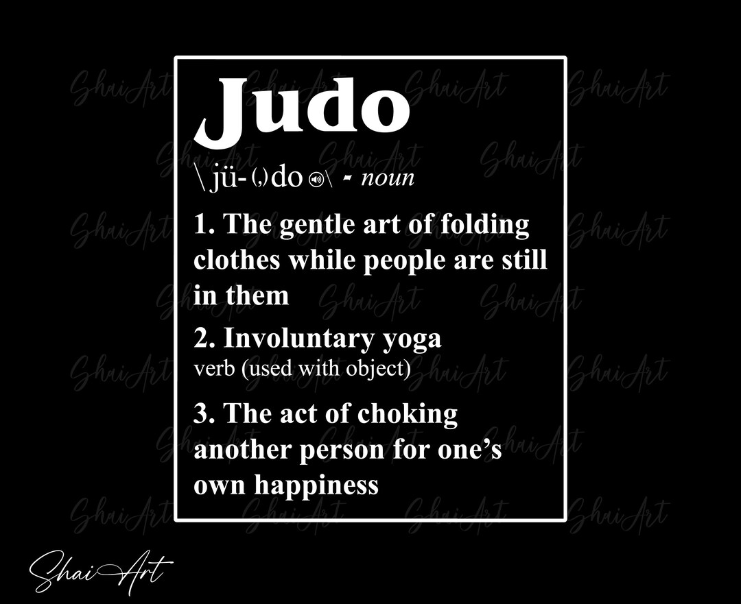 Judo Svg, Judo Noun Meaning Svg, Svg, Png, Cricut, Dxf, Clipart, for