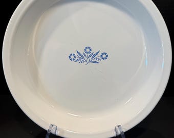 Vintage 1966-1969 CorningWare Blue Cornflower 9.25” Pie Plate P-309