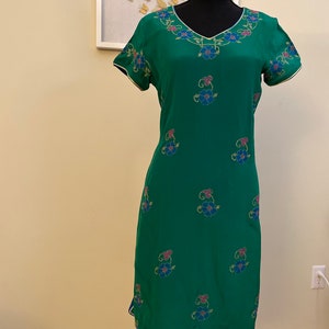 Indian Tunic - Deep Green Color