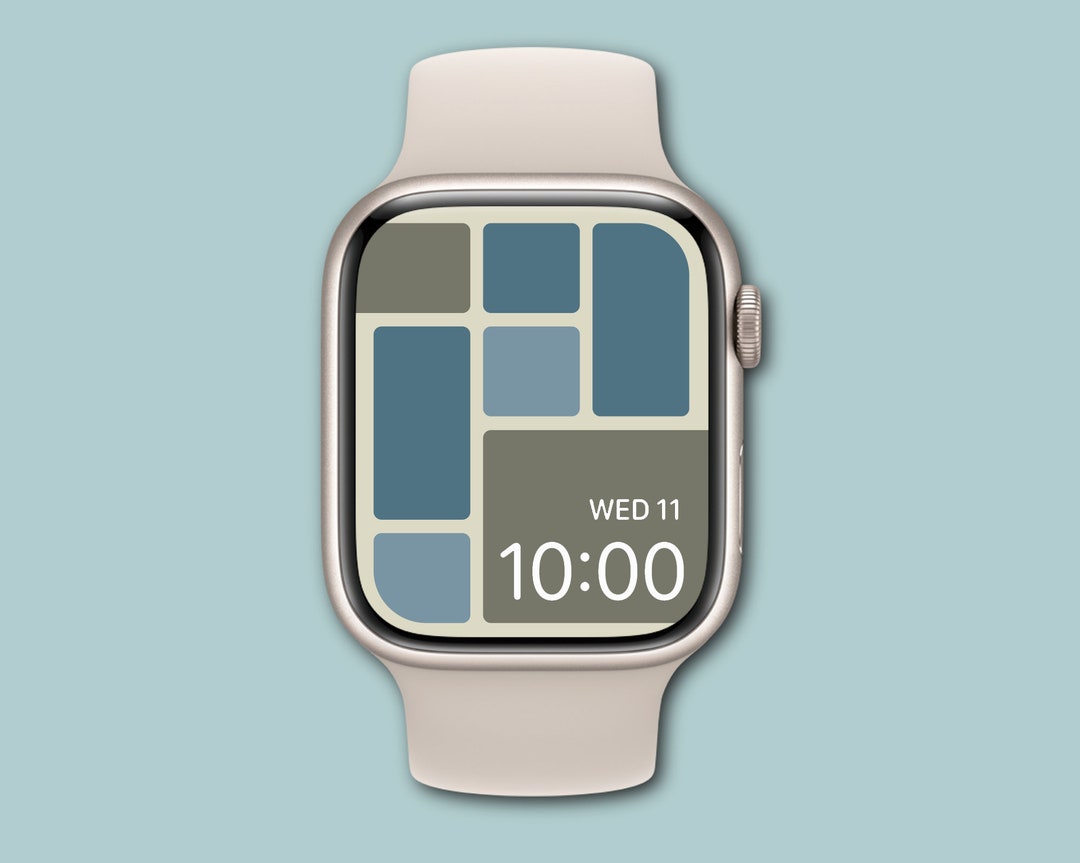 Geometric Apple Watch Face Wallpaper Design Modern Etsy