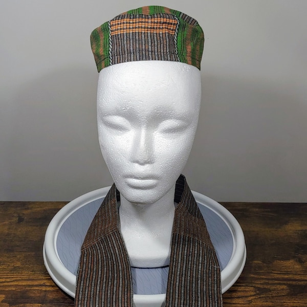 Childs African style Kufi hat and sash