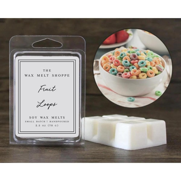 Fruit Loops / Soy Wax Melts / Strong Scented Wax Melts / Handmade Wax Melts for Warmer / Natural Wax Melts / Non Toxic and Dye Free