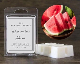 Watermelon Slices / Soy Wax Melts / Strong Scented Wax Melts / Handmade Wax Melts for Warmer / Natural Wax Melts / Non Toxic and Dye Free