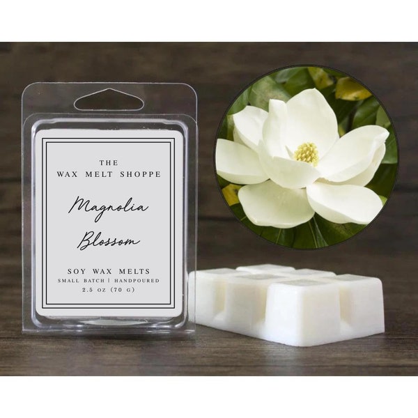 Magnolia Blossom / Soy Wax Melts / Strong Scented Wax Melts / Handmade Wax Melts for Warmer / Natural Wax Melts / Non Toxic and Dye Free