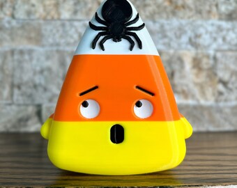 Spider Candy Corn Character Figurine Halloween Decor