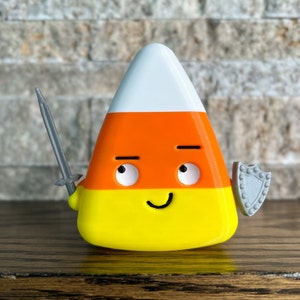 Knight Candy Corn Character Figurine Halloween Decor