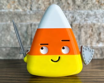 Knight Candy Corn Character Figurine Halloween Decor