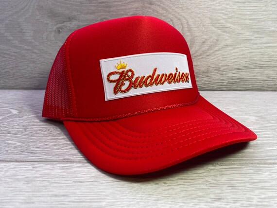 New Bud Beer Logo Red Trucker Hat Cap 