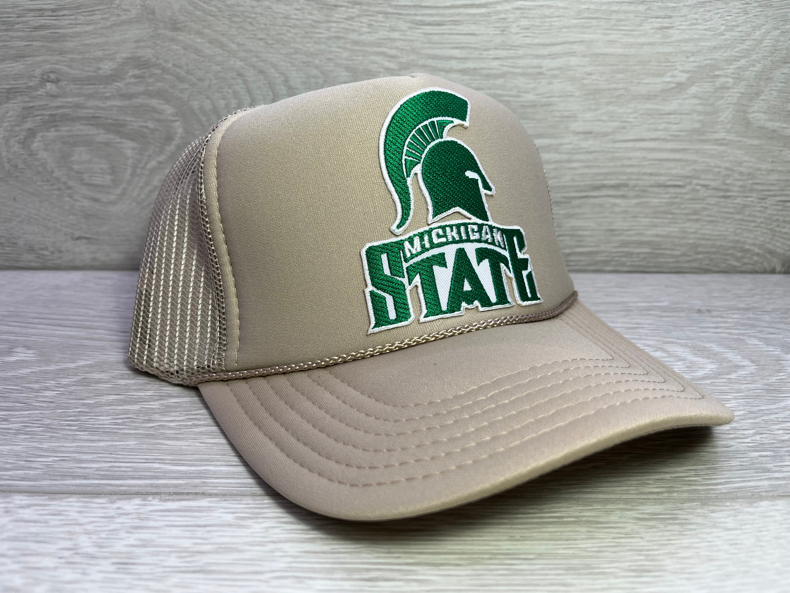 New Michigan State Tan Cream Trucker 