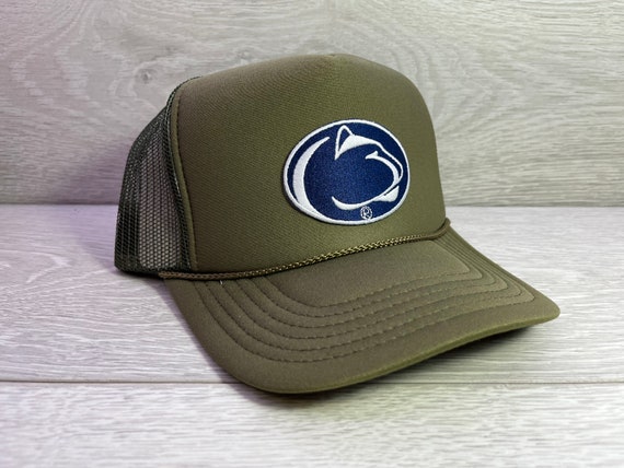 New Penn State Logo Army Green Trucker 