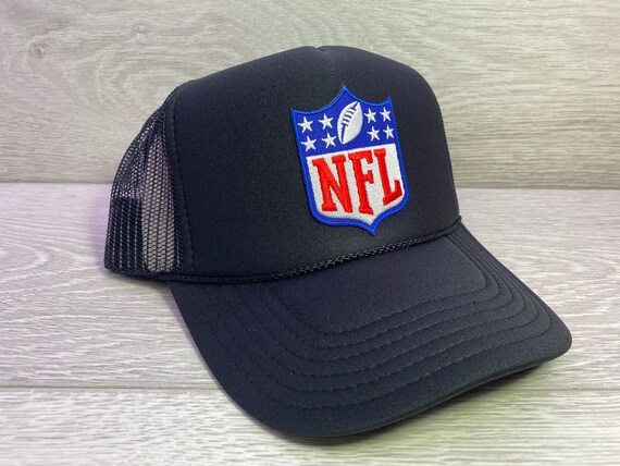 New NFL Shield Logo Black Trucker Hat 