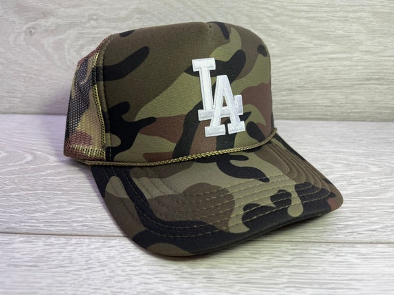 New Los Angeles LA Camo Trucker Hat Cap 