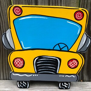 School Bus Door Hanger, Door Hanger, Classroom Door Hanger, Teacher Door Hanger, School Door Hanger, School Bus Attachment