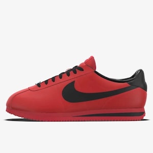 Nike "Cloud Runner" personalizada en rojo/ edición Playboi Carti de I AM Music por END FEAR Studios