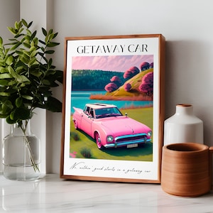 Getaway Car Poster Reputation Taylor Eras Tour Digital Download