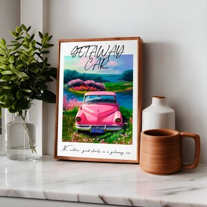 Getaway Car Poster Reputation Taylor Eras Tour Digital Download