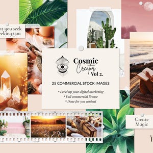 Spiritual Stock Image Bundle | Commercial Stock Images | Boho Stock Photos | Neutral Stock Images | Styled Photos | Aesthetic Images