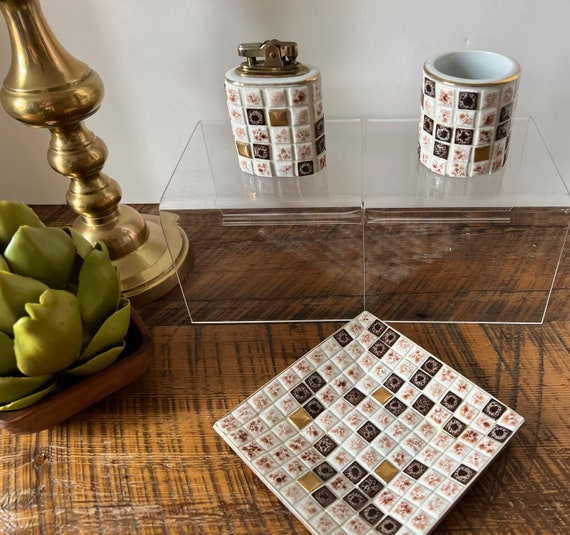 Buy Vintage Mid- Century Mosaic Tile Square Made in Japan Cigarette Kit  Online in India