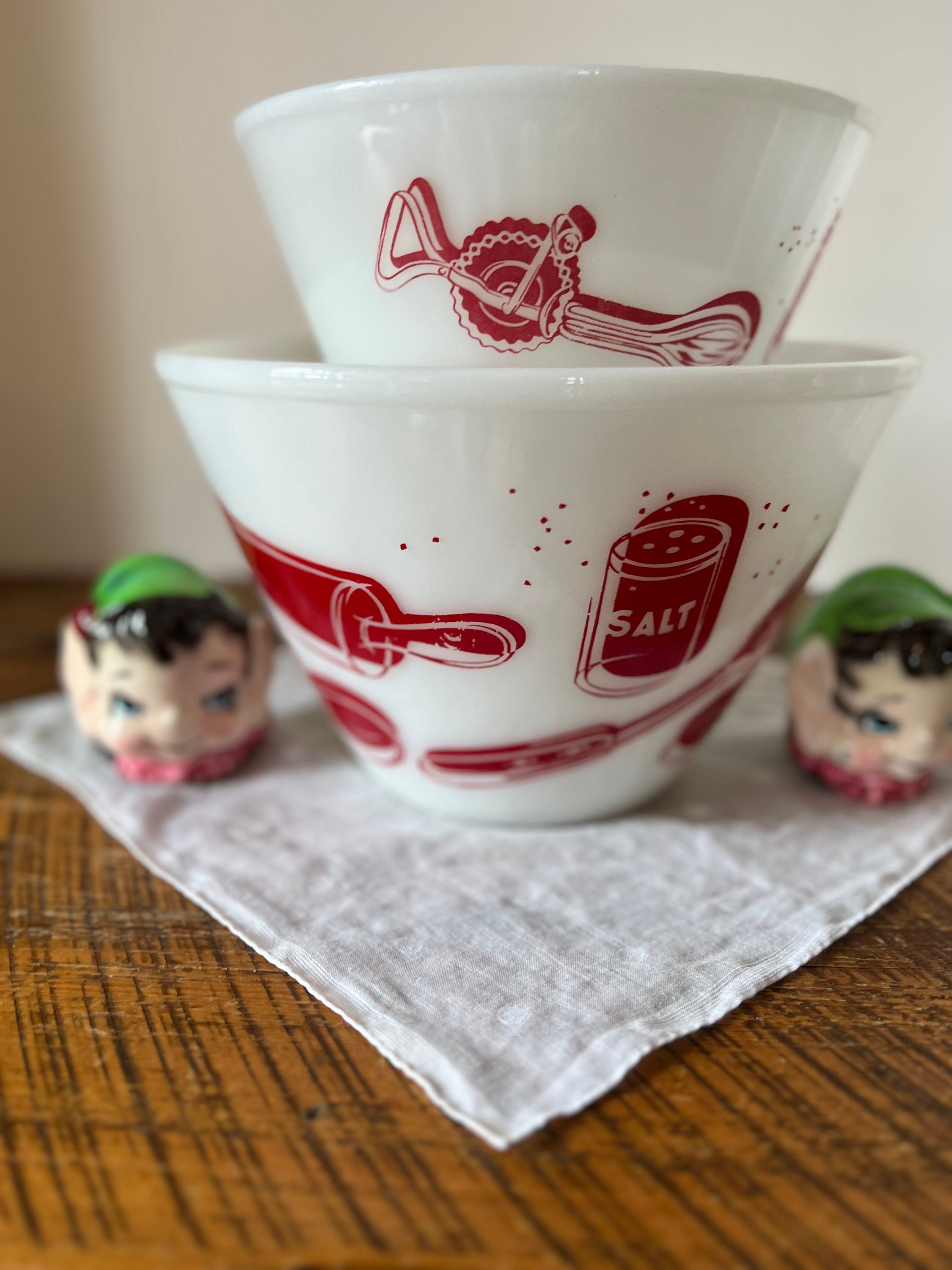 Fire King Kitchen Aid Mixing Bowls - Etsy Fire King Kitchen Aid Mixing Bowls - Etsy