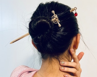 Épingle à cheveux, Accessoires de cosplay, Épingles à cheveux épée punk, Épée en bâtons, Supports pour épée, Épingle à cheveux punk en métal