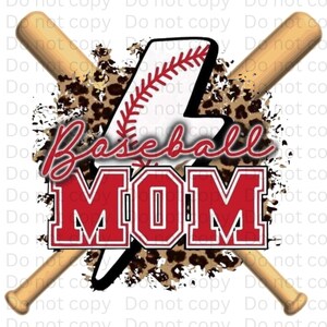 Digital Design, 3 PNG Files, Download, Sublimation, Digital File, PNG, Printable, Sports, Baseball, Mom, Baseball Mom