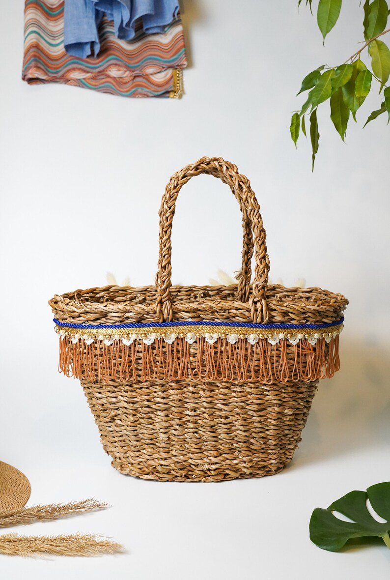 Handcrafted Straw Bags Etsy
