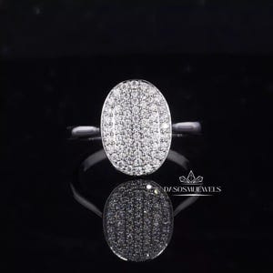 Round Brilliant Cut Moissanite Ring, Bella Celebrity Victorian Style Engagement Ring, Oval Shaped Tulip Cathedral Set Anniversary Ring