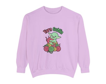 Unisex Cute Yarn Goblin T-shirt | Crochet Shirt | Knitting Shirt | Funny Fiber Arts Shirt