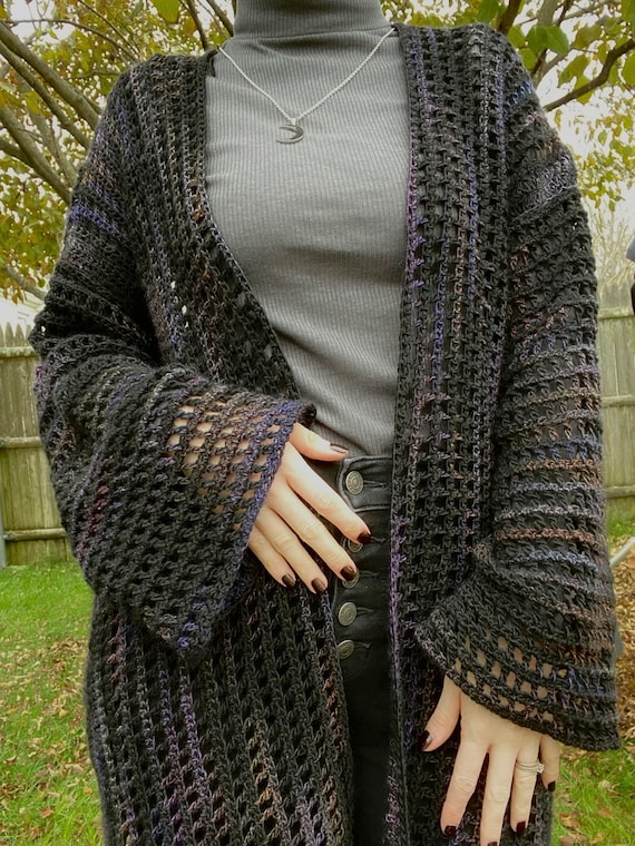 CROCHET PATTERN Easy Mesh Cardigan Crochet Pattern Crochet Sweater