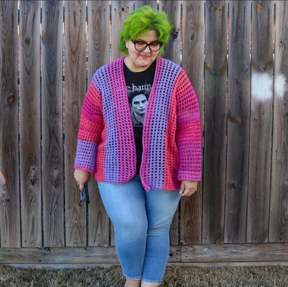Ella Tied Cardigan (Crochet) - Version 2 – Lion Brand Yarn