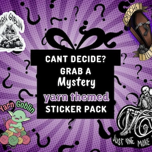 Mystery Yarn Stickers | Crochet Sticker | Knitting Sticker | Funny Crafting Sticker | Yarn Sticker