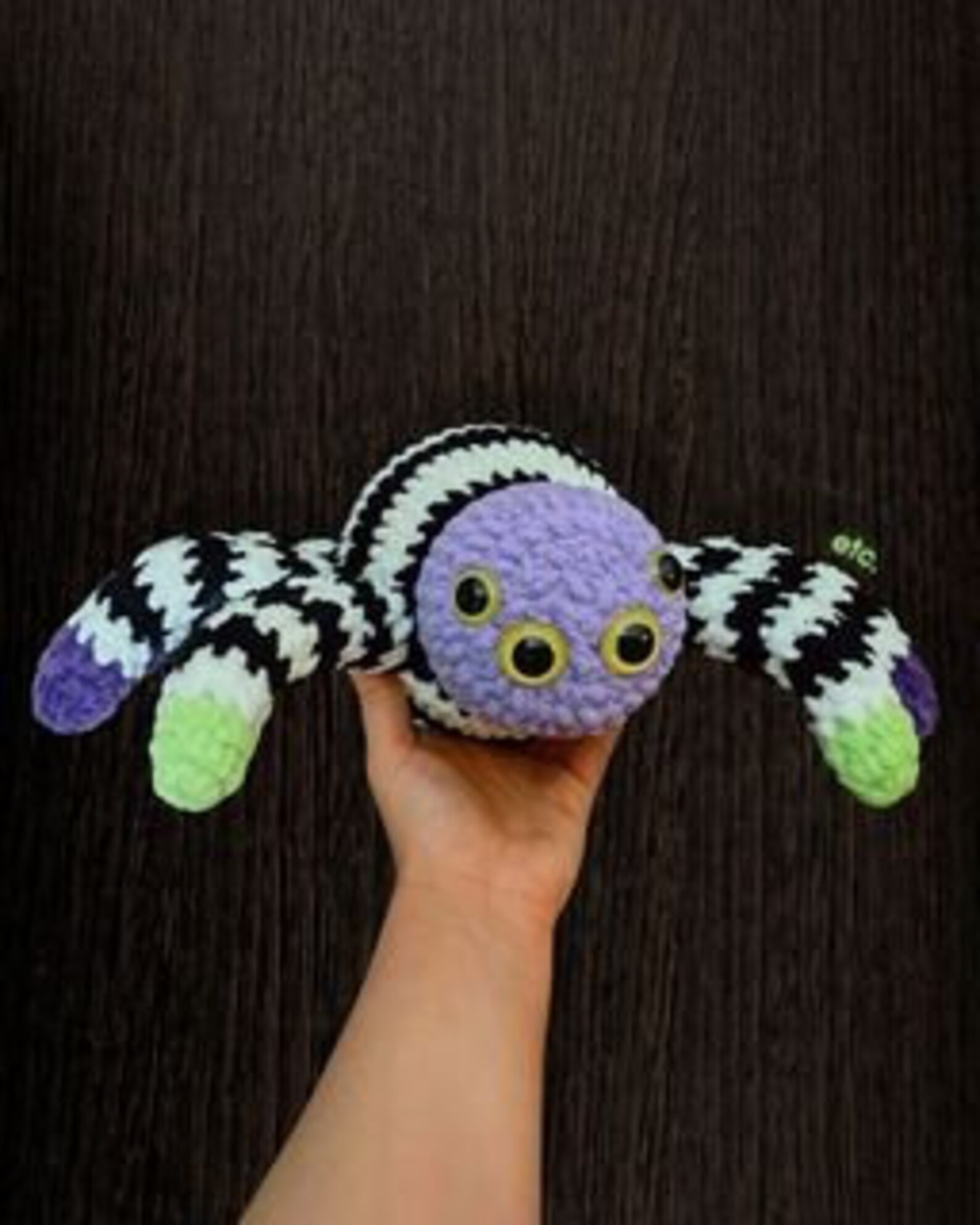 Giant Spider Pillow PDF Crochet Pattern Halloween Crochet Etsy