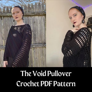 CROCHET PATTERN Easy Mesh Sweater Pattern Women&#39;s Crochet Sweater Fall Mesh Crochet Sweater Top Pattern Instant Digital Download PDF