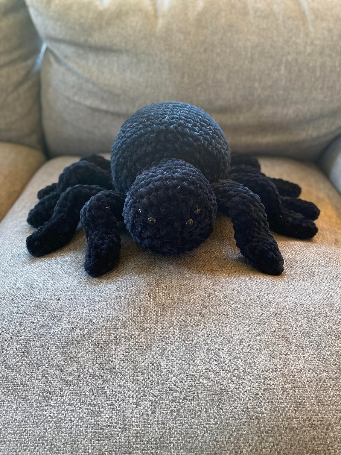Giant Spider Pillow PDF Crochet Pattern Halloween Crochet Etsy