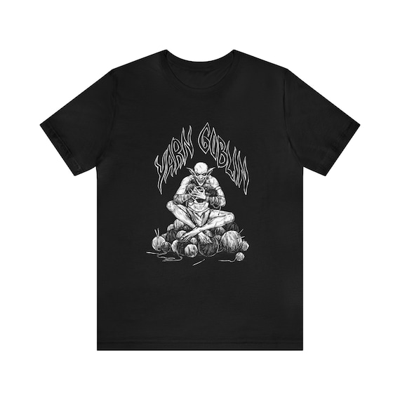 Spooky Yarn Goblin Unisex Tee | Crochet T-shirt | Knitting T-shirt