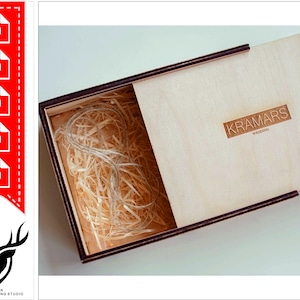 Wooden Packaging Box With Sliding Lid