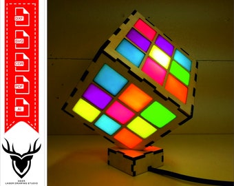 rubik&#39;s cube lamp box