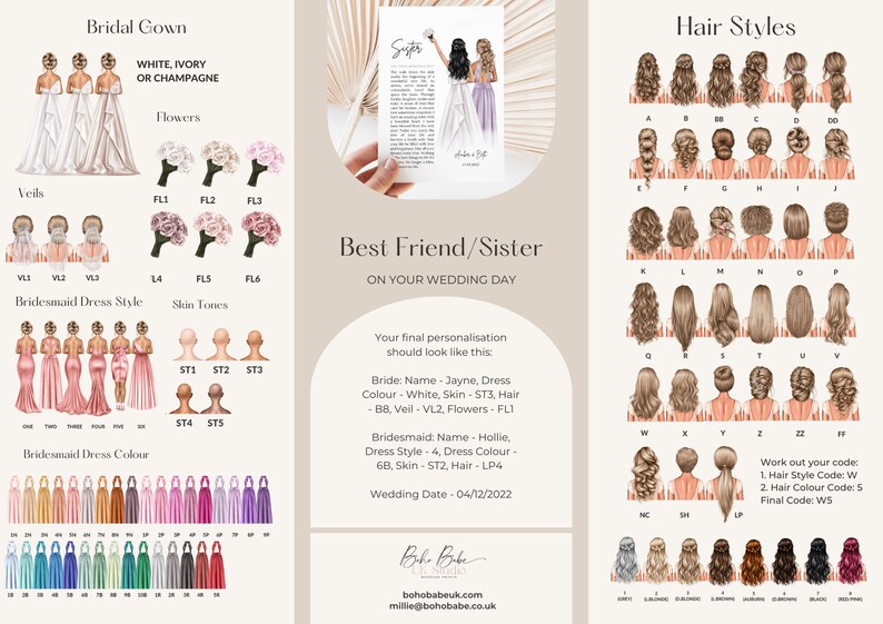 Best Friend Bride Wedding Poem Digital Print Gifts for Bride Etsy UK