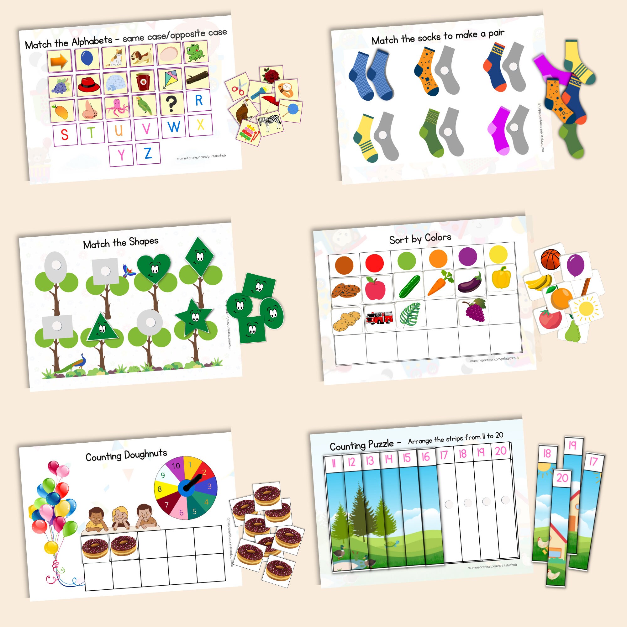 Printable Toddler Busy Book Preschool Learning Busy Binder - Etsy