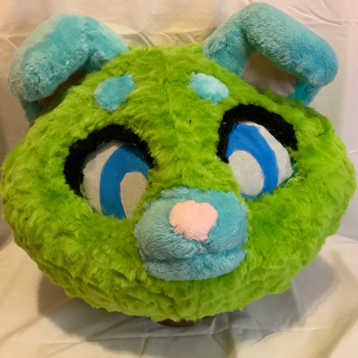Green and Blue Kemono Dog Fursuit Head Etsy New Zealand