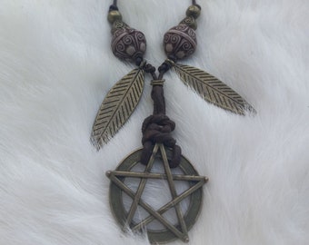 Bronze Pentagram Pendant