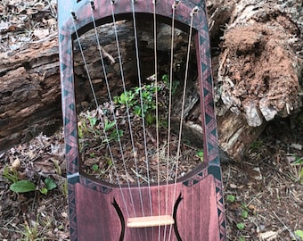 Snakepit Poetry" 7 string Lyre