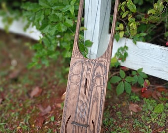 30' Ash Grasping Dragon/ Web of Wyrd Tenor 3 string Tagelharpa