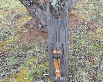 30 ' Flat Black Ash 3 string Tagelharpa