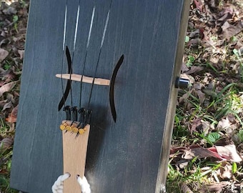 30' Flat Black Ash 4 string Tenor Tagelharpa