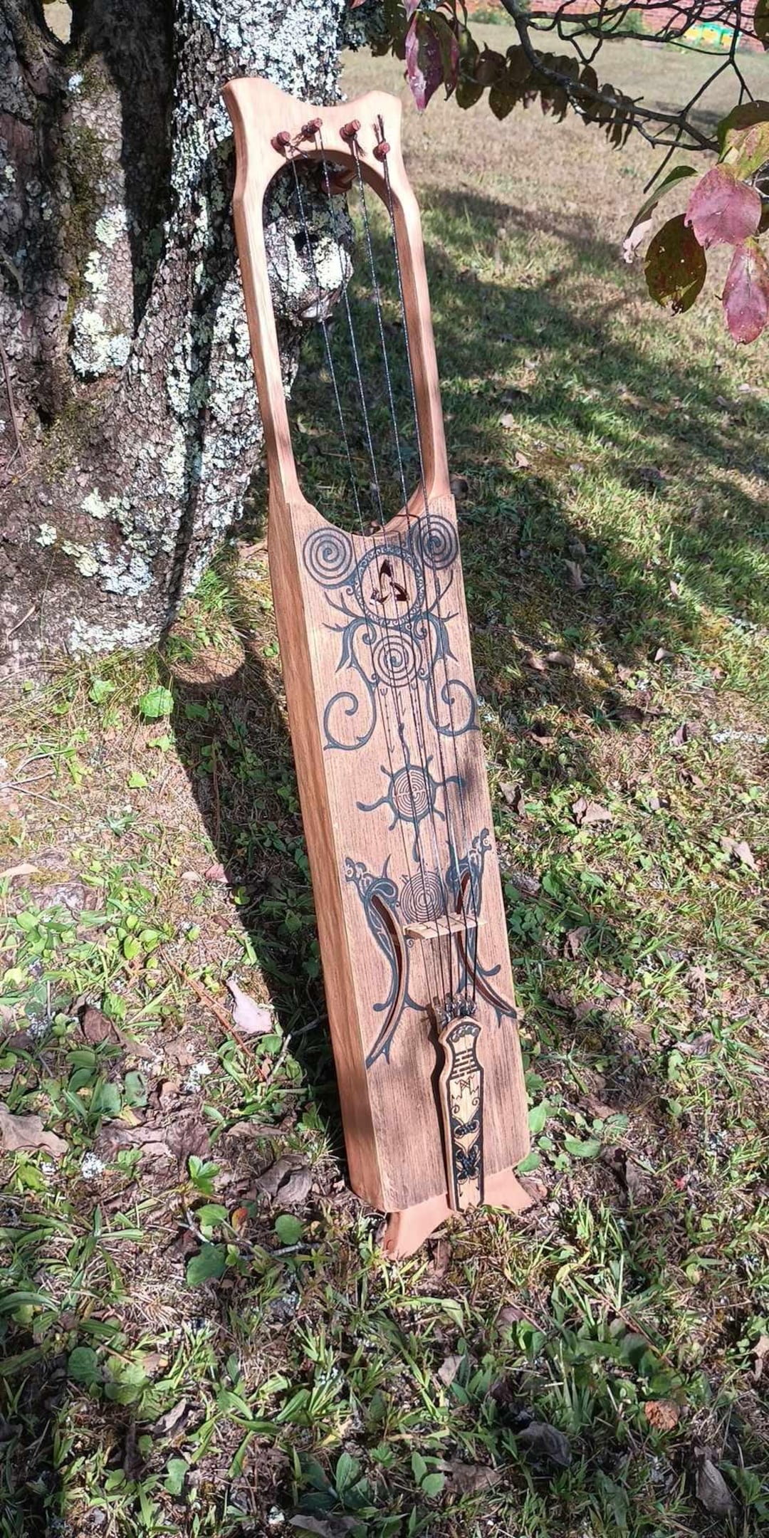 Talha Rp 32' Druislyra Druidic Tenor 4 String Talharpa - Etsy