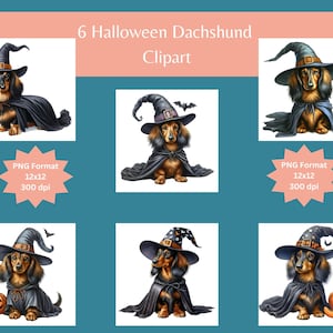 Dackel Clipart, Halloween Hund, Hund Clipart, Dackel, Dachshund, Dackel, Hund Bilder, Dackel, Clipart Bundle, Hundekunst,